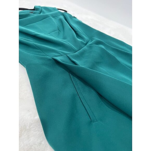 Vince Camuto Size 2P green hidden pocket fit & flare dress - Picture 2 of 13